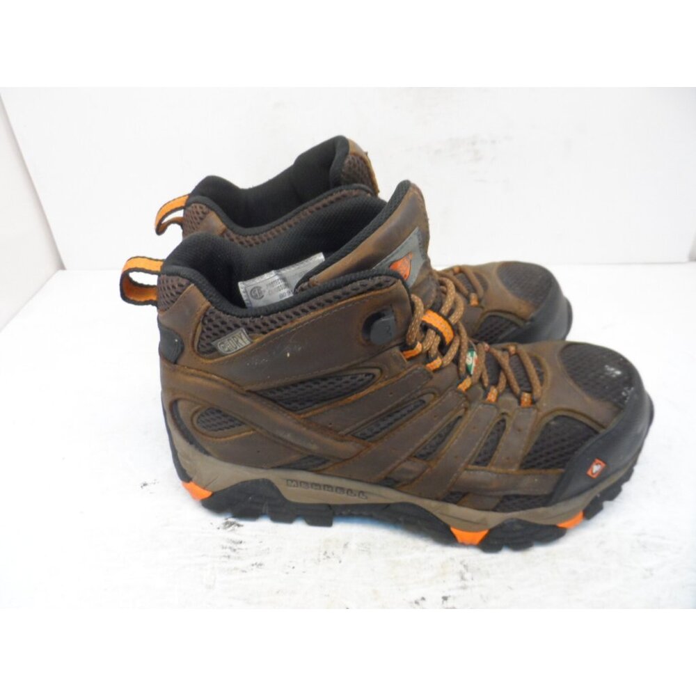 Merrell Mens Moab 2 Ventilator Mid Waterproof Comp Toe CSA Work Boot Brown 7W - Picture 2 of 13